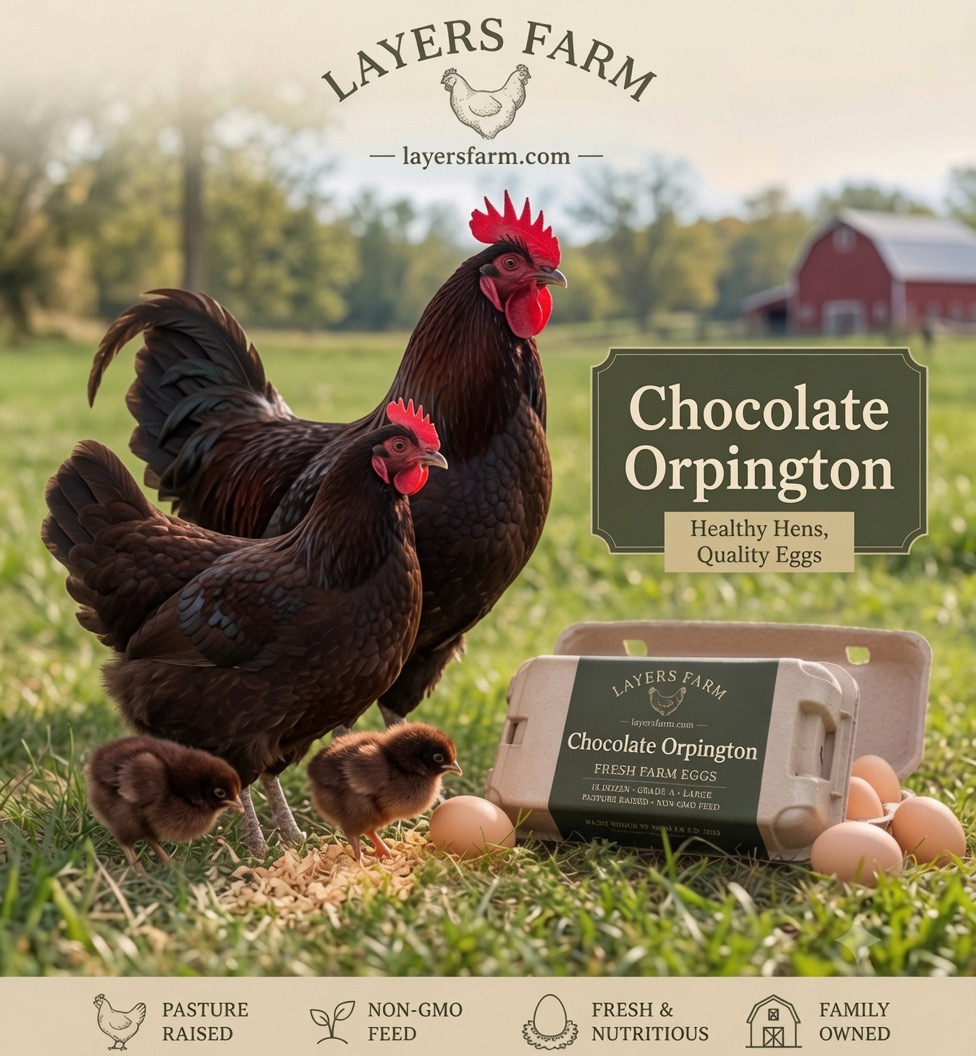 Chocolate Orpington Chickens