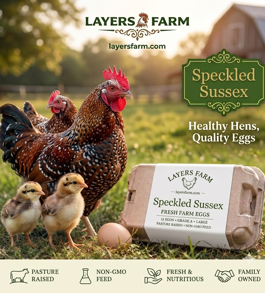 Speckled Sussex chicks