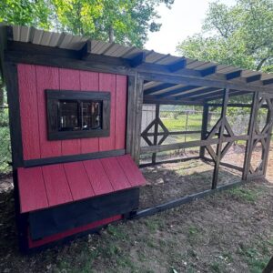 4x6 coop with a 6x12 run